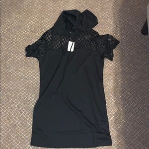 NTW Black Hoodie Dress
